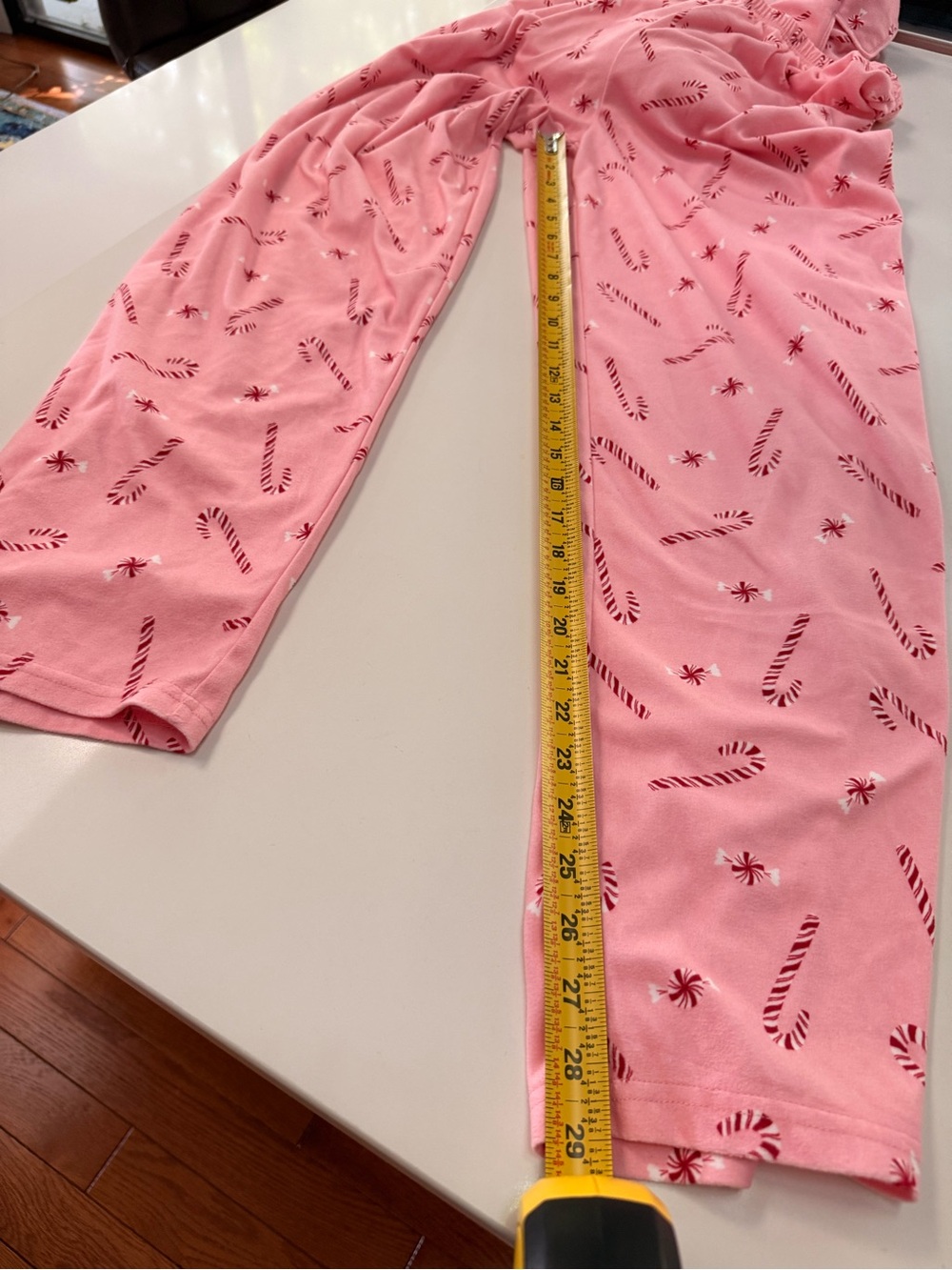 Carter’s Adult M Pink Candy Cane Peppermint Christmas Pajama Set Button Front - Picture 12 of 12